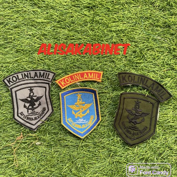 Bet Badge Bordir Logo KOLINLAMIL TNI AL PDH PDL KRI