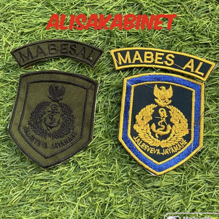 Bet Badge Bordir Logo MABES AL TNI AL PDH PDL