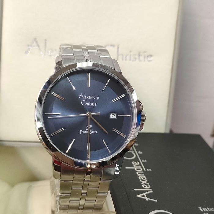 Jam Pria ORIGINAL Alexandre Christie ACF 1036 MD Stainless