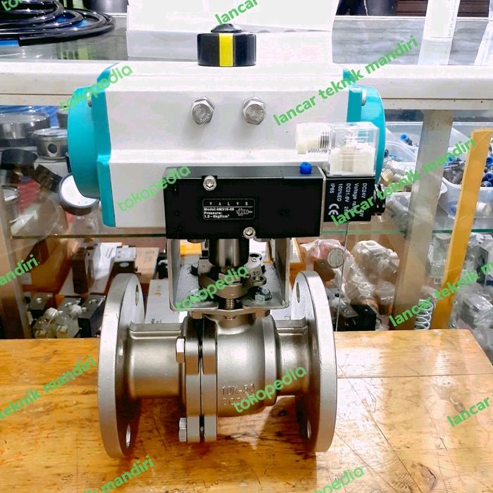 actuator ball valve flange 1 1/2 inch stainless steel