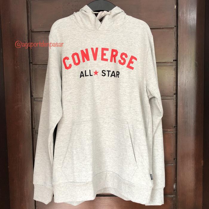 Converse All Star Logo Hoodie Grey Men Original BNWT SALE