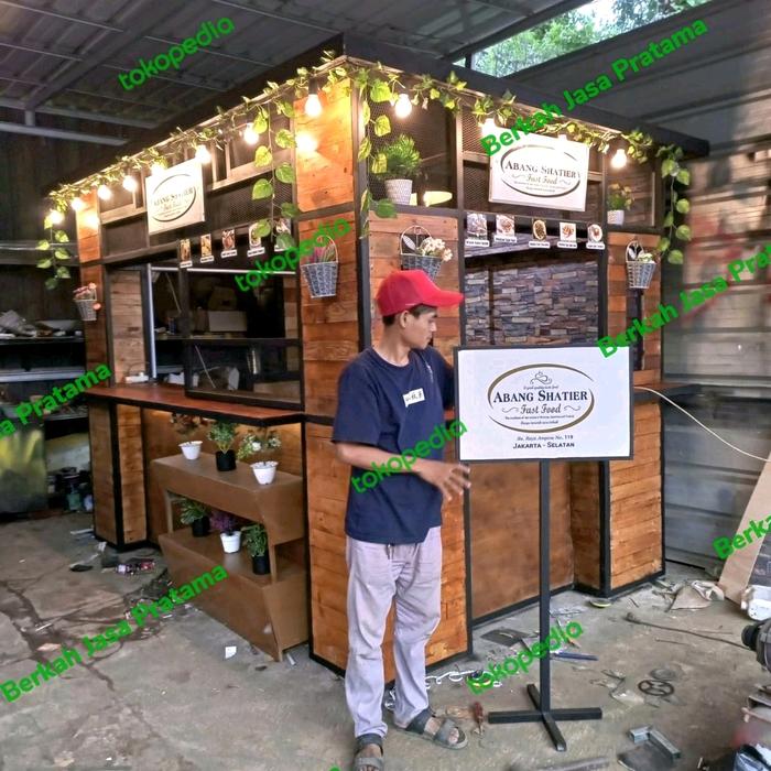Angkringan booth container kekinian