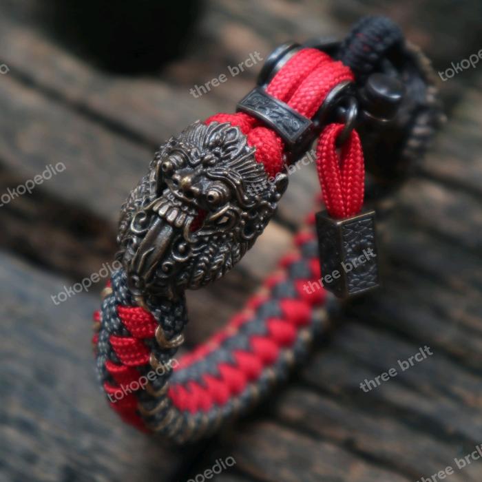 Barong X Rangda 2.0 Premium Paracord Bracelet, Gelang Paracord Bali