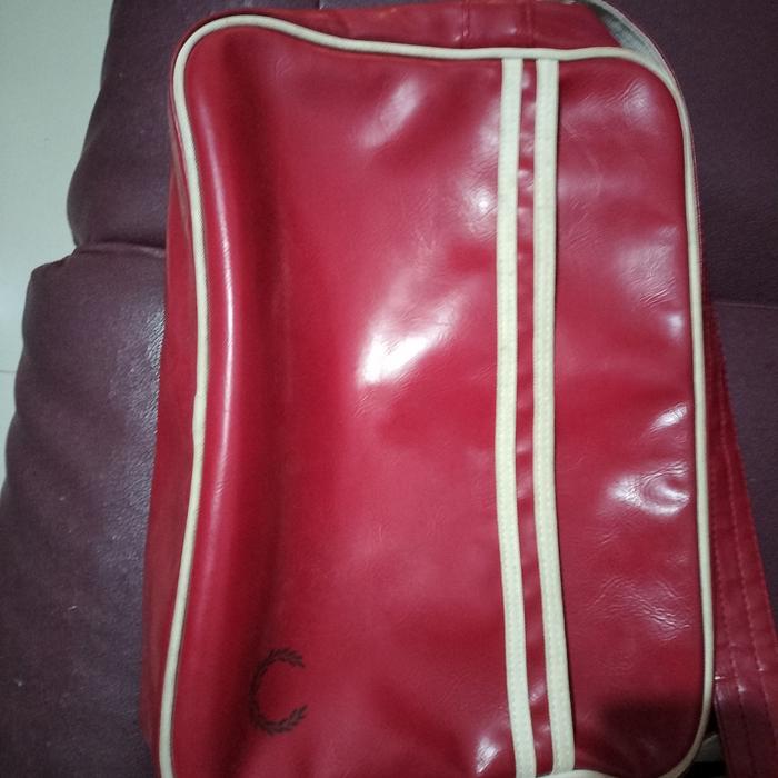 Tas Fred perry vintage merah slempang