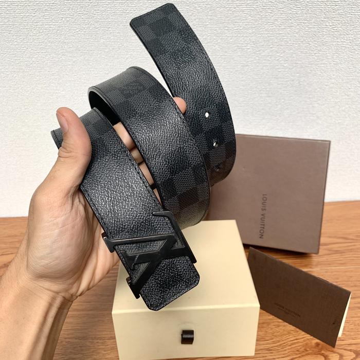 Belt lv graphite sz 90 original logo louis chanel gucci fendi ysl mcm