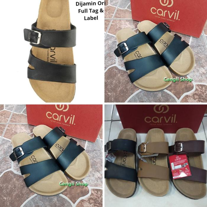 Sandal Pria/Sandal Footbed Carvil EKYDO Sandal Pria footbad Radovan 04