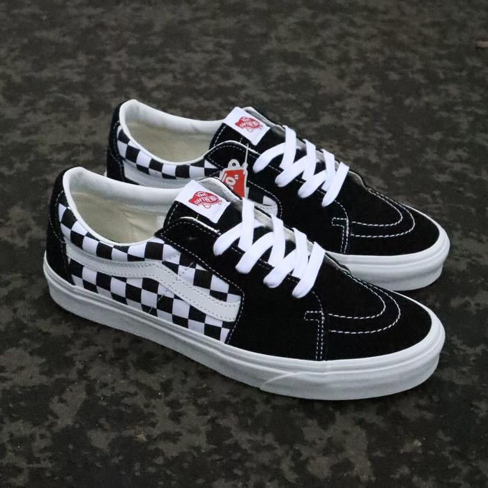 Vans sk8 low checkerboard black white (Resmi PT NAVYA)