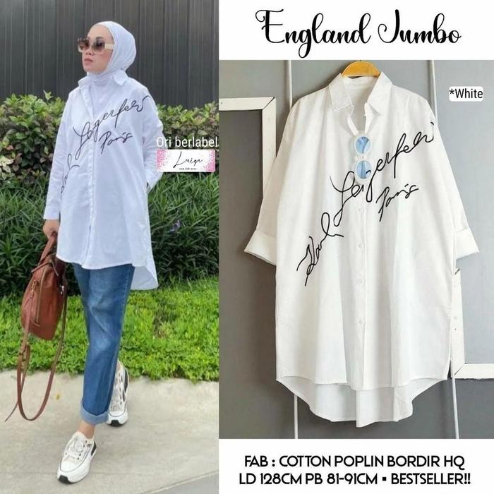 England super Jumbo, tunik muslim ld 126