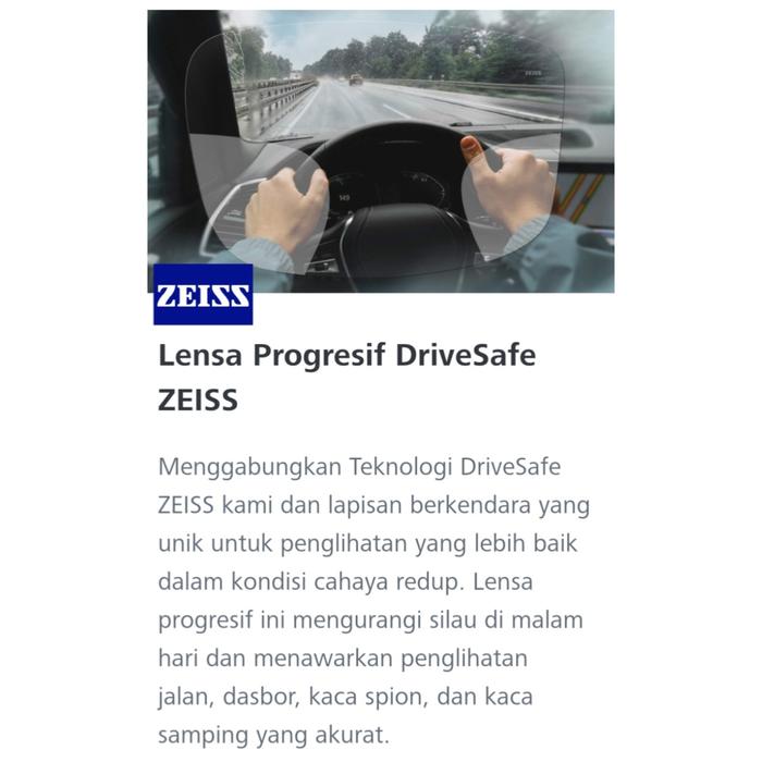 LENSA KACAMATA ZEISS progresif Photofusion X DriveSafe Coat