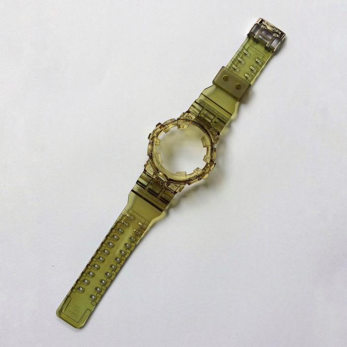 BNB STRAP BEZEL CASIO GSHOCK G SHOCK GA 700 GA700 JELLY CLEAR OLIVE GR