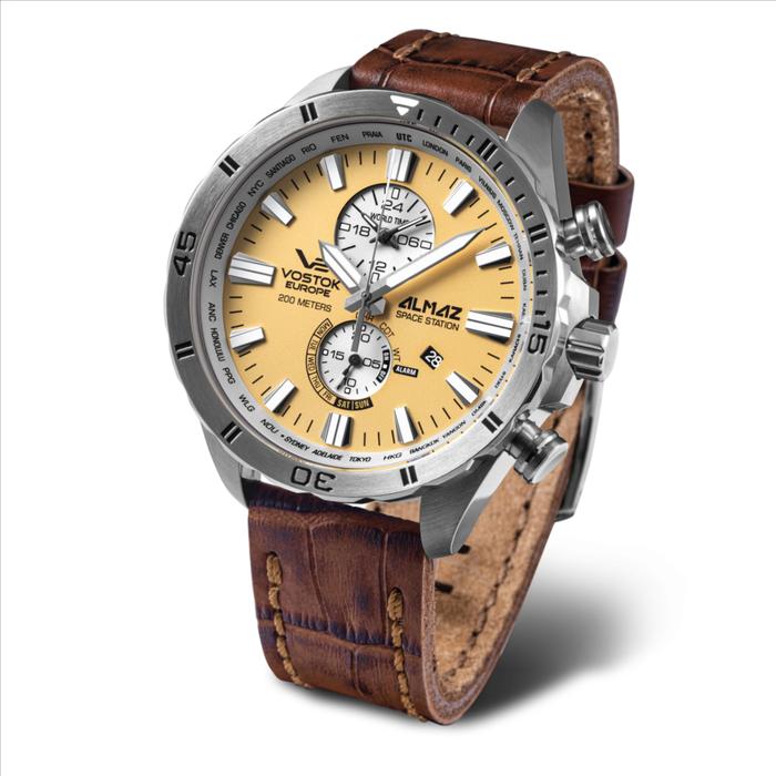 Jam Tangan VOSTOK EUROPE Almaz YM8J/320A655 Quartz Chronograph