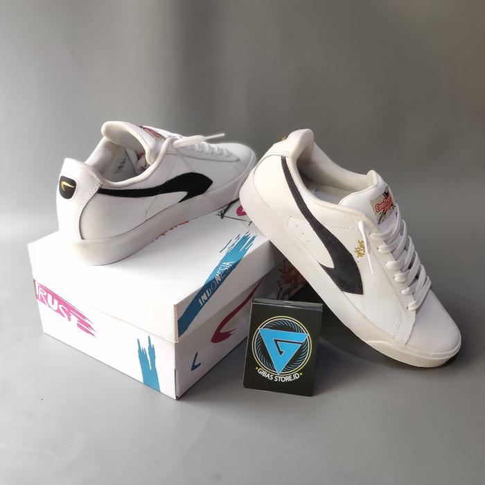 SEPATU CONTRUST SUPERSKATE WHITE PAUX LEATHER SEPATU PUTIH SEPATU DIST