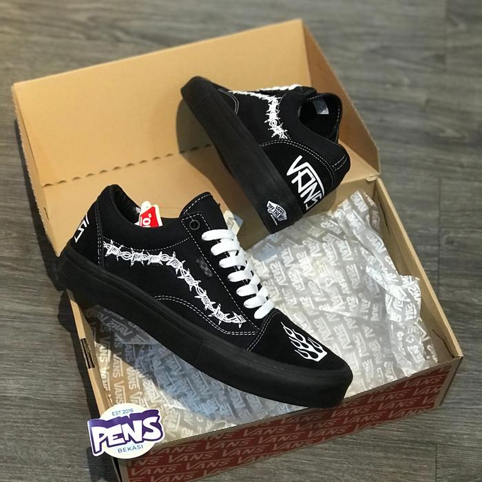 Tanyakan size sebelum order / Vans oldskool pro Elijah berley black