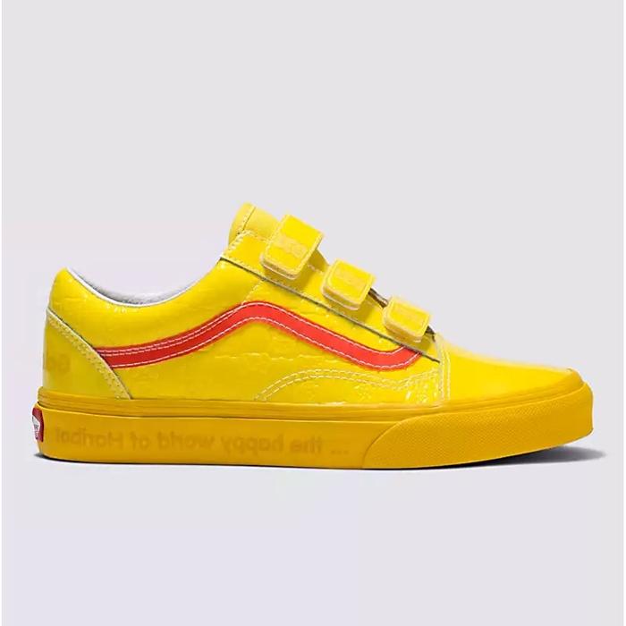 Vans x Haribo Old Skool Velcro Checkerboard Yellow ORIGINAL RESMI