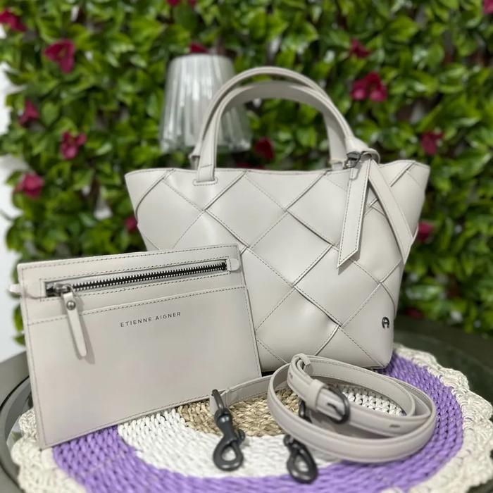 Ella Satchel Bag White