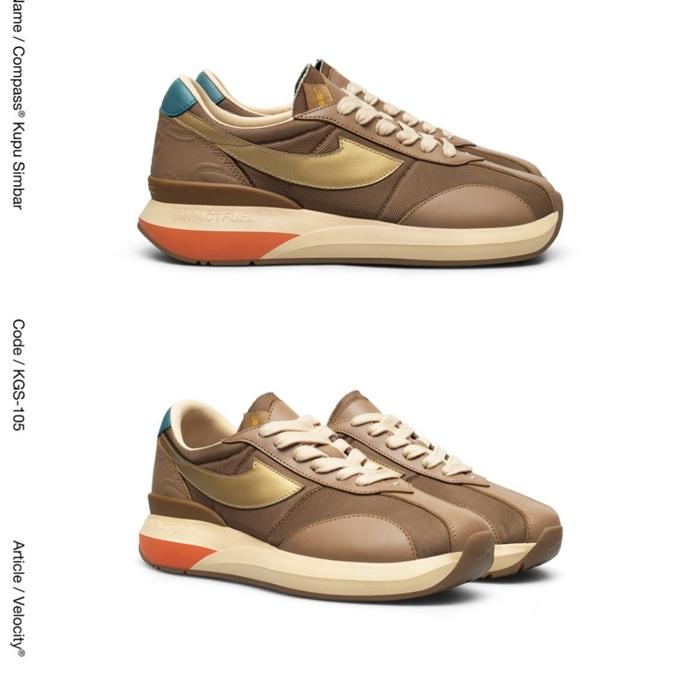 SEPATU COMPASS X IWAN TIRTA BATIK - KUPU SIMBAR BROWN VELOCITY
