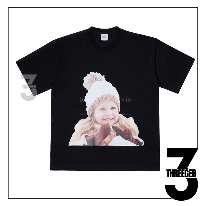 ADLV Baby Face Brown Beanie Tee Black Original