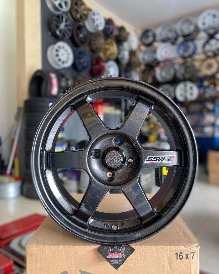 Velg Mobil S202 LP R16 Te37 Ring 16 4x114 Original SSW Cocok Avanza