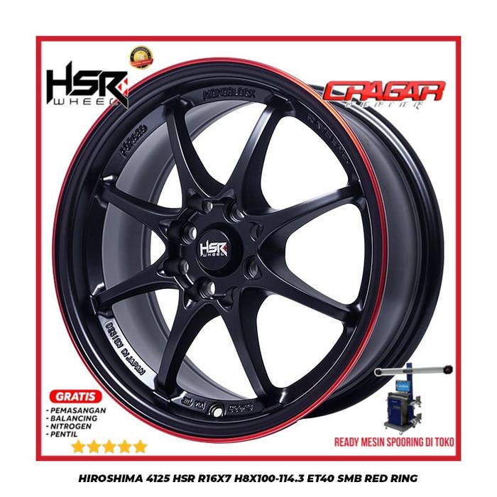 VELG MOBIL HONDA JAZZ DAN MOBILLIO RING 16 ( CE28 ) HSR HIROSHIMA