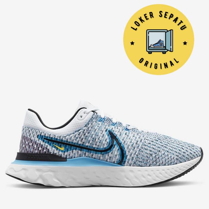 SEPATU NIKE REACT INFINITY RUN FLYKNIT 3 BLUE ORIGINAL BNIB RESMI