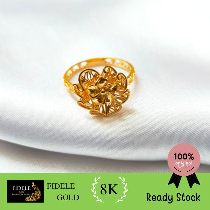 Cincin Emas asli kadar 37,5% model kendari fushion ubs gold edelweiss