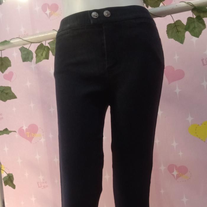 thrift/preloved celana jeans hitam size 27
