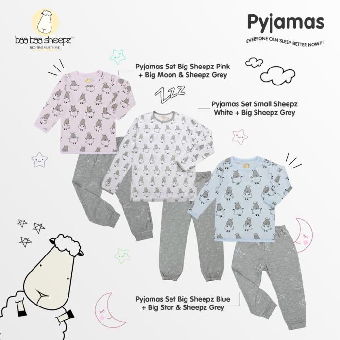 BAABAASHEEPZ PAJAMAS LONG SLEEVE LONG PANTS/ SETELAN PAKAIAN ANAK