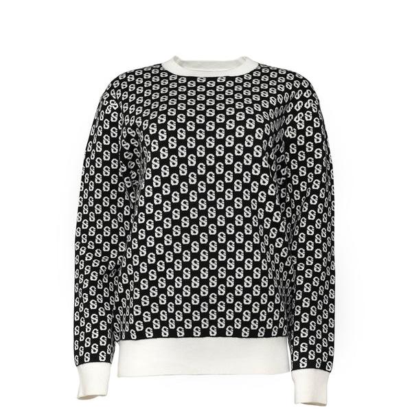 BUTTONSCARVES Signature Monogram Sweater - Black ORIGINAL