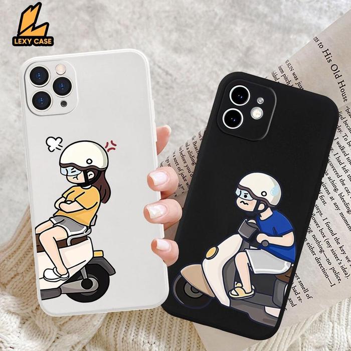Case Couple Motor Lucu SM043 REALME C11 C12 C15 C17 C20 C21Y C25Y C30