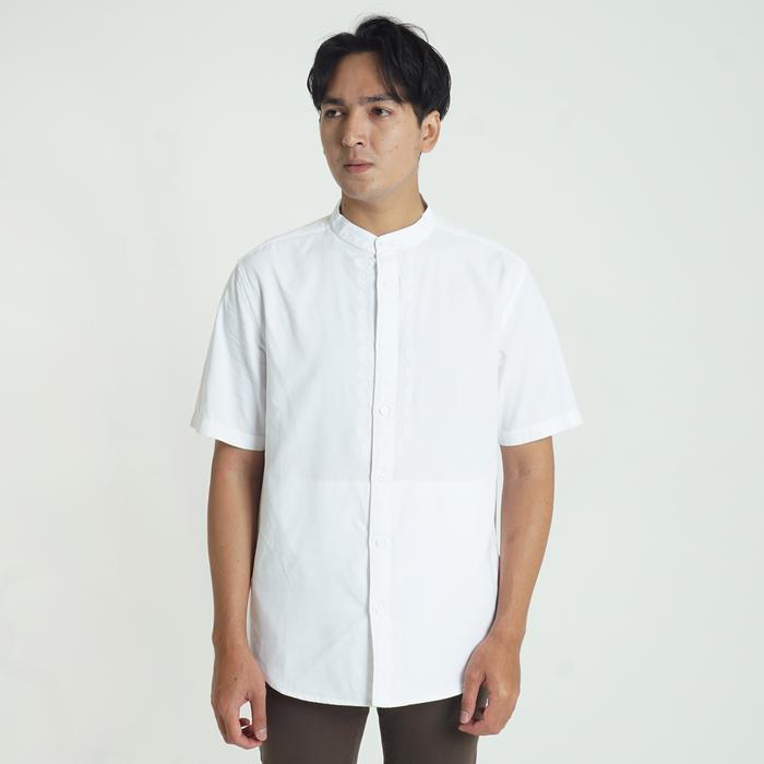 M.Gee kemeja Koko Putih Mgee Baju koko Terbaru Alfero C078
