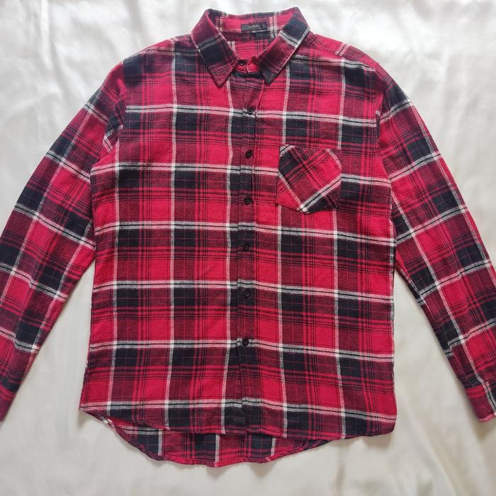 FLANEL KOTAK KOTAK BROWNY ORIGINAL 100%