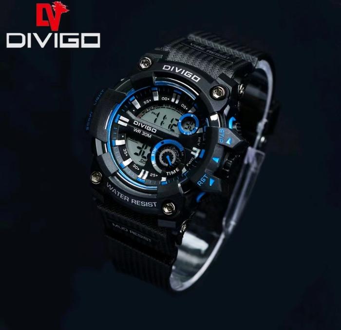 Jam Tangan Wanita Digital DIVIGO Warna DV-6817 Original Tahan Air 3ATM