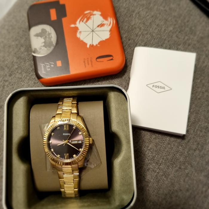Jam tangan wanita cewek fossil original ES5206