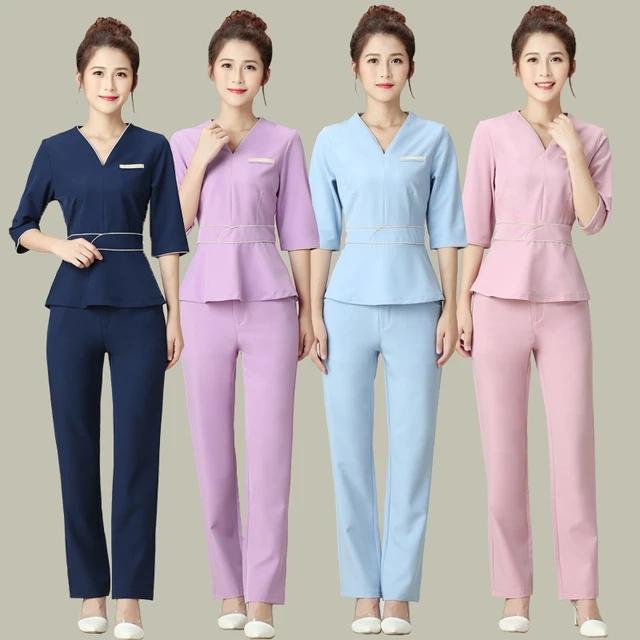 Spa salon office uniform hotel staff uniform custom atasan seragam