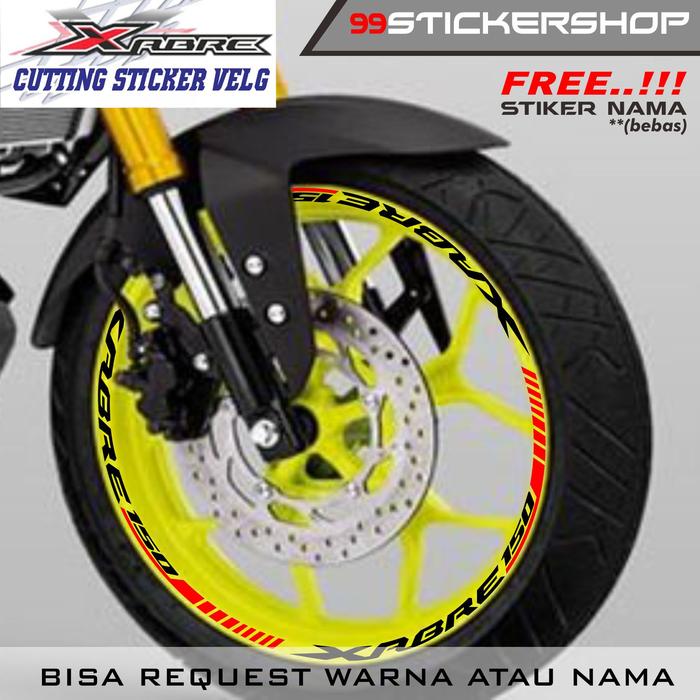 stiker velg motor xabre
