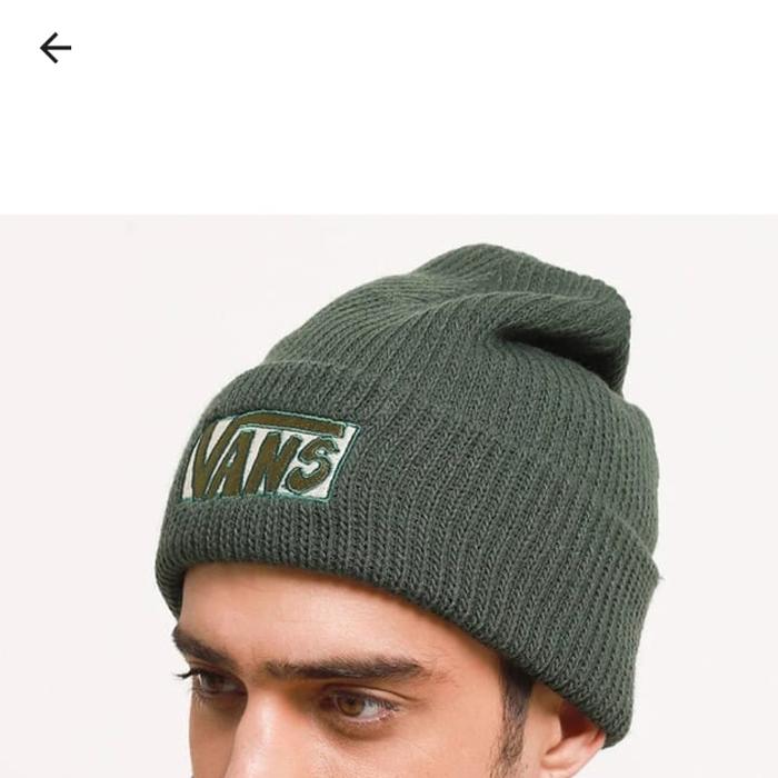 Topi kupluk vans/warna hijau dan hitam/beanie vans