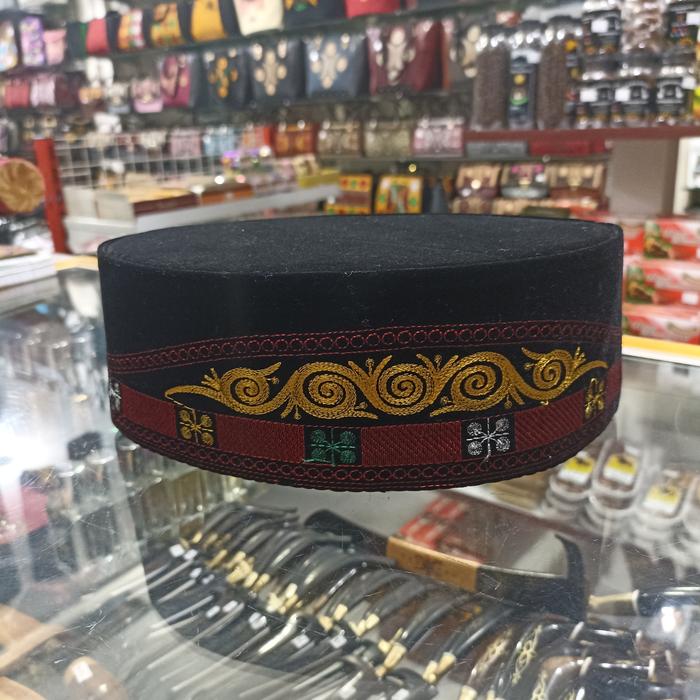 Peci khas Aceh motif Gayo / Peci Gayo khas Aceh bahan premium
