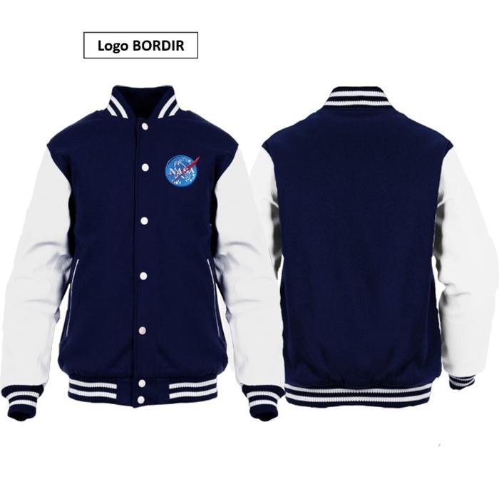 Jaket Baseball Varsity Motif Bordir NASA / Jacket Bomber Varsity NASA