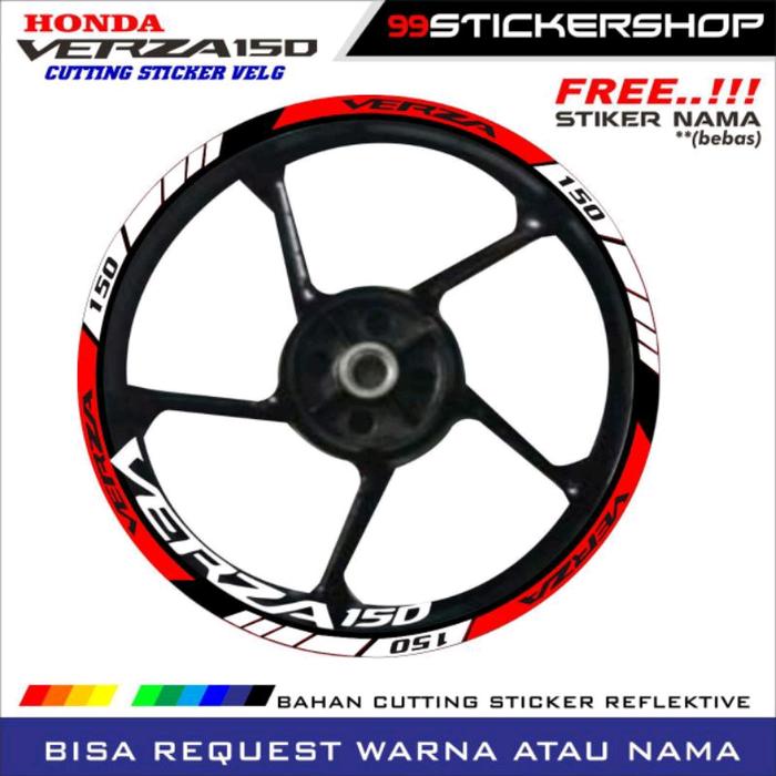stiker velg motor verza