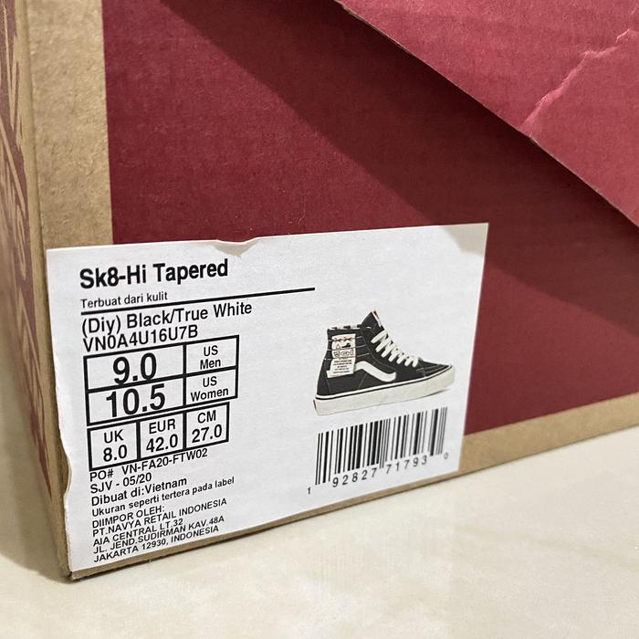 vans sk8 hi tapered diy resmi pt navya