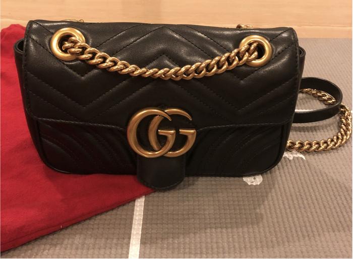 PRELOVED GUCCI GG MARMONT MINI AUTHENTIC ASLI+ORI RECEIPT+ORI DB