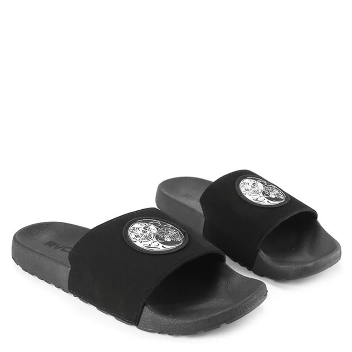 SANDAL SENDAL PRIA RVCA ORIGINAL MISTER CARTOON SLIDE BLAK