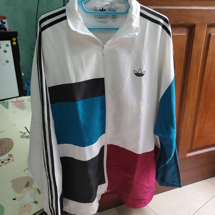 Jaket pria kombinasi ADIDAS preloved ukuran XL