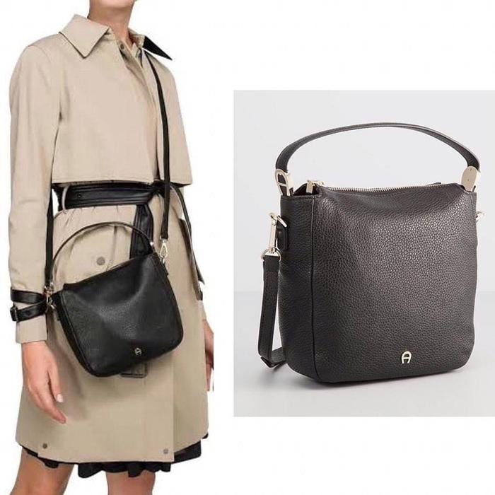 Aigner Roma Crossbody Black Bag