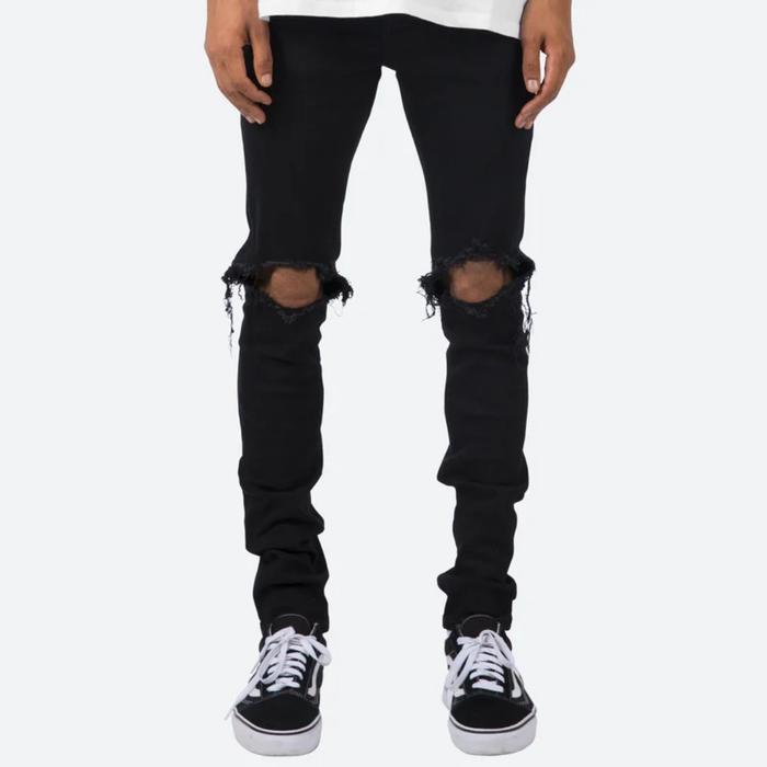 MNML M1 STRECH DENIM RIPPED JEANS CELANA ORIGINAL FEAR OF GOD