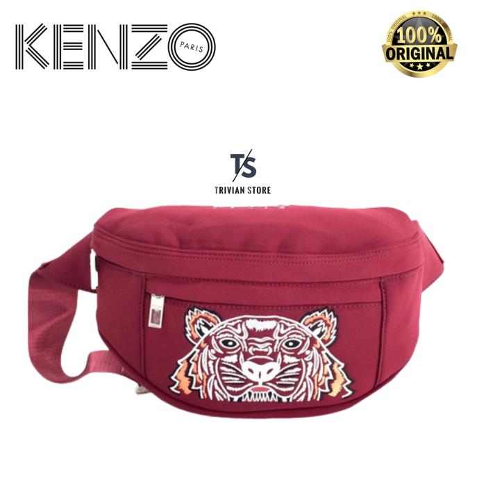 Kenzo's Waistbag Belt Bag Tiger Bumbag Red ORIGINAL