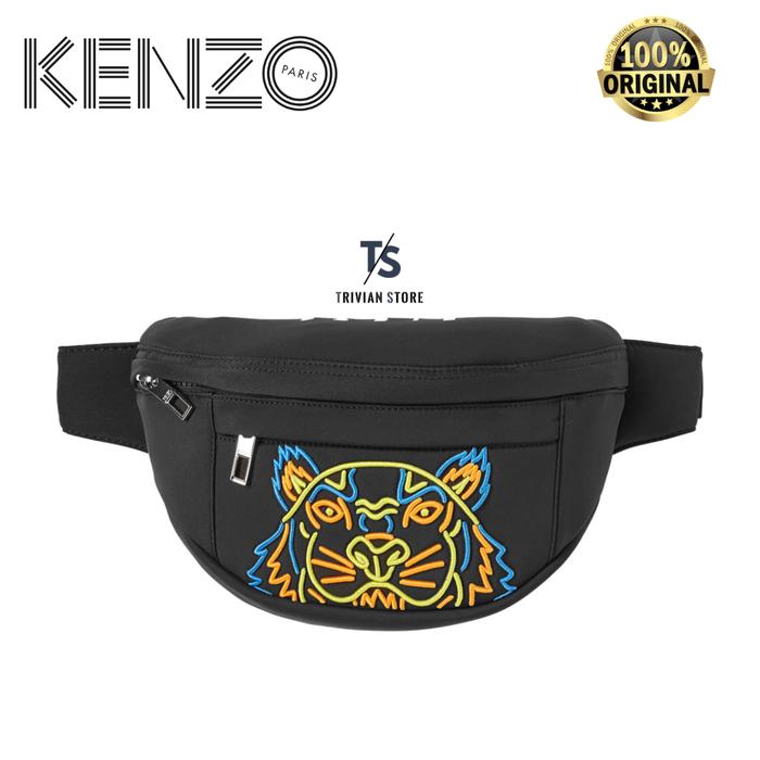 Kenzo's Waistbag Belt Bag Tiger Bumbag Neoprene ORIGINAL