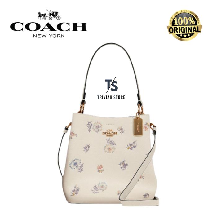 Coach Small Town Bucket Bag With Dandelion Floral Print ORIGINAL
