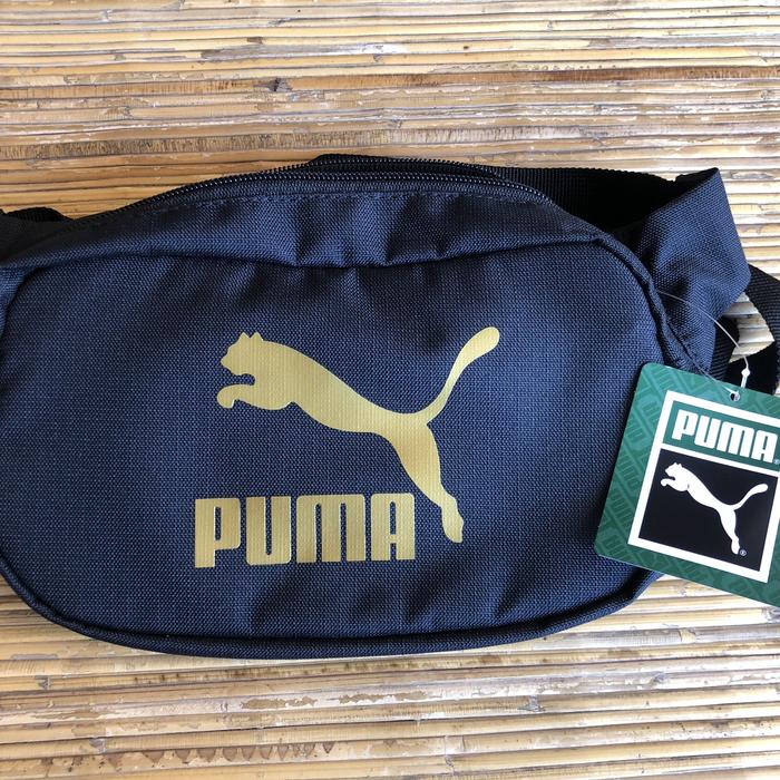 Tas Bahu Puma Sling Waist Bag Compact Selempang Hitam Original New