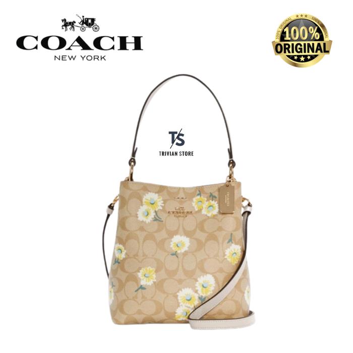 Coach Small Town Bucket Bag With Daisy Print ORIGINAL